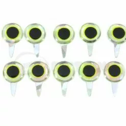 Funky Chartreuse/Mirage Tab Eyes 3D - Funky Fly Tying
