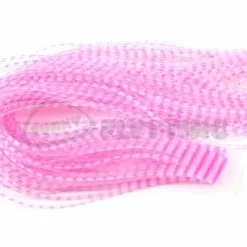 Hareline Chicone Wide Crusher Legs - Funky Fly Tying -Eyes & Dumbbells Sales Store Chicone Wide Crusher Legs Barred Fl Pink