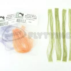 Hareline Chicone's Micro Crusher Legs - Funky Fly Tying -Eyes & Dumbbells Sales Store Chicones Micro Crusher Legs 1 1