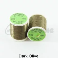 Danville's Danvilles Flat Waxed Nylon 210 Denier - Funky Fly Tying -Eyes & Dumbbells Sales Store Danvilles Flat Waxed Nylon 210 Denier Dark Olive 1