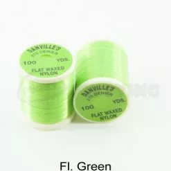 Danville's Danvilles Flat Waxed Nylon 210 Denier - Funky Fly Tying -Eyes & Dumbbells Sales Store Danvilles Flat Waxed Nylon 210 Denier Fl Green 1