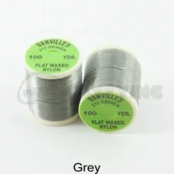 Danville's Danvilles Flat Waxed Nylon 210 Denier - Funky Fly Tying -Eyes & Dumbbells Sales Store Danvilles Flat Waxed Nylon 210 Denier Grey 1