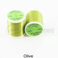 Danville's Danvilles Flat Waxed Nylon 210 Denier - Funky Fly Tying -Eyes & Dumbbells Sales Store Danvilles Flat Waxed Nylon 210 Denier Olive