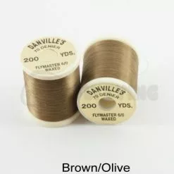 Danville's Flymaster 70 Denier Thread - Funky Fly Tying -Eyes & Dumbbells Sales Store Danvilles Flymaster 6 0 70 Denier Thread Brown Olive 1