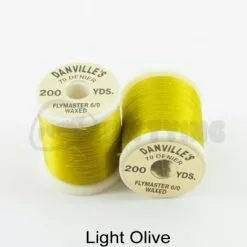 Danville's Flymaster 70 Denier Thread - Funky Fly Tying -Eyes & Dumbbells Sales Store Danvilles Flymaster 6 0 70 Denier Thread Light Olive 1