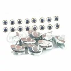 Fish Skull Flymen Fish-Skull Baitfish Heads - Funky Fly Tying -Eyes & Dumbbells Sales Store Flymen Fish Skulls Silver 1