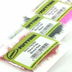 Funky 15mm Neon Hackle Fritz - Funky Fly Tying