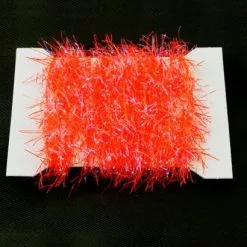 Funky 15mm Neon Hackle UV Fritz - Funky Fly Tying -Eyes & Dumbbells Sales Store Funky 15mm Neon Hackle UV Fritz Fluo Orange