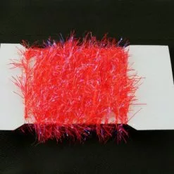 Funky 15mm Neon Hackle UV Fritz - Funky Fly Tying -Eyes & Dumbbells Sales Store Funky 15mm Neon Hackle UV Fritz Fluo Red 1