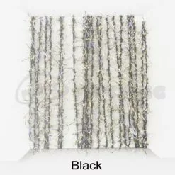 Funky 3D Micro Straggle UV & Gold Fritz - Funky Fly Tying -Eyes & Dumbbells Sales Store Funky 3D Micro Straggle Uv Gold Fritz Black