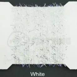 Funky 3D Micro Straggle UV & Silver Fritz - Funky Fly Tying -Eyes & Dumbbells Sales Store Funky 3D Micro Straggle Uv Silver Fritz White