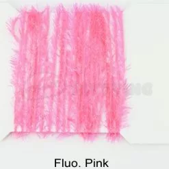 Funky 5mm Crystal Hackle Fritz - Funky Fly Tying -Eyes & Dumbbells Sales Store Funky 5mm Crystal Hackle Fritz Fluo Pink 1
