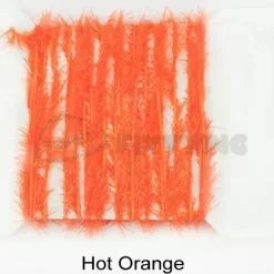 Funky 5mm Crystal Hackle Fritz - Funky Fly Tying -Eyes & Dumbbells Sales Store Funky 5mm Crystal Hackle Fritz Hot Orange 1