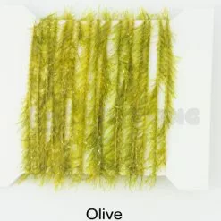 Funky 5mm Crystal Hackle Fritz - Funky Fly Tying -Eyes & Dumbbells Sales Store Funky 5mm Crystal Hackle Fritz Olive