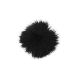 Funky Arctic Fox Tail Pieces - Funky Fly Tying -Eyes & Dumbbells Sales Store Funky Artic Fox Tail Black 1