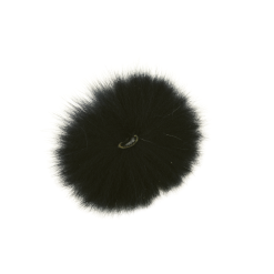 Funky Arctic Fox Tail Pieces - Funky Fly Tying -Eyes & Dumbbells Sales Store Funky Artic Fox Tail Black ad White 1
