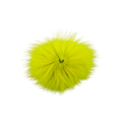 Funky Arctic Fox Tail Pieces - Funky Fly Tying -Eyes & Dumbbells Sales Store Funky Artic Fox Tail Fl Yellow 1