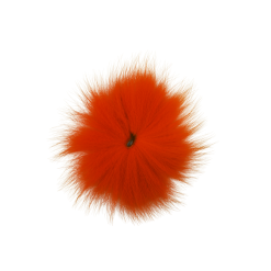 Funky Arctic Fox Tail Pieces - Funky Fly Tying -Eyes & Dumbbells Sales Store Funky Artic Fox Tail Hot Orange 1