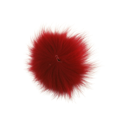 Funky Arctic Fox Tail Pieces - Funky Fly Tying -Eyes & Dumbbells Sales Store Funky Artic Fox Tail Red 1