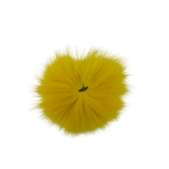 Funky Arctic Fox Tail Pieces - Funky Fly Tying -Eyes & Dumbbells Sales Store Funky Artic Fox Tail Yellow