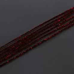 Funky Braid - Funky Fly Tying -Eyes & Dumbbells Sales Store Funky Braid Red Black 437 v1F square 3