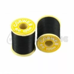 Gordon Griffiths 6/0 Cobweb - Funky Fly Tying -Eyes & Dumbbells Sales Store Gordon Griffiths 6 0 Cobweb Black