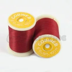 Gordon Griffiths 6/0 Cobweb - Funky Fly Tying -Eyes & Dumbbells Sales Store Gordon Griffiths 6 0 Cobweb Red