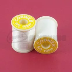 Gordon Griffiths 6/0 Cobweb - Funky Fly Tying -Eyes & Dumbbells Sales Store Gordon Griffiths 6 0 Cobweb White 1