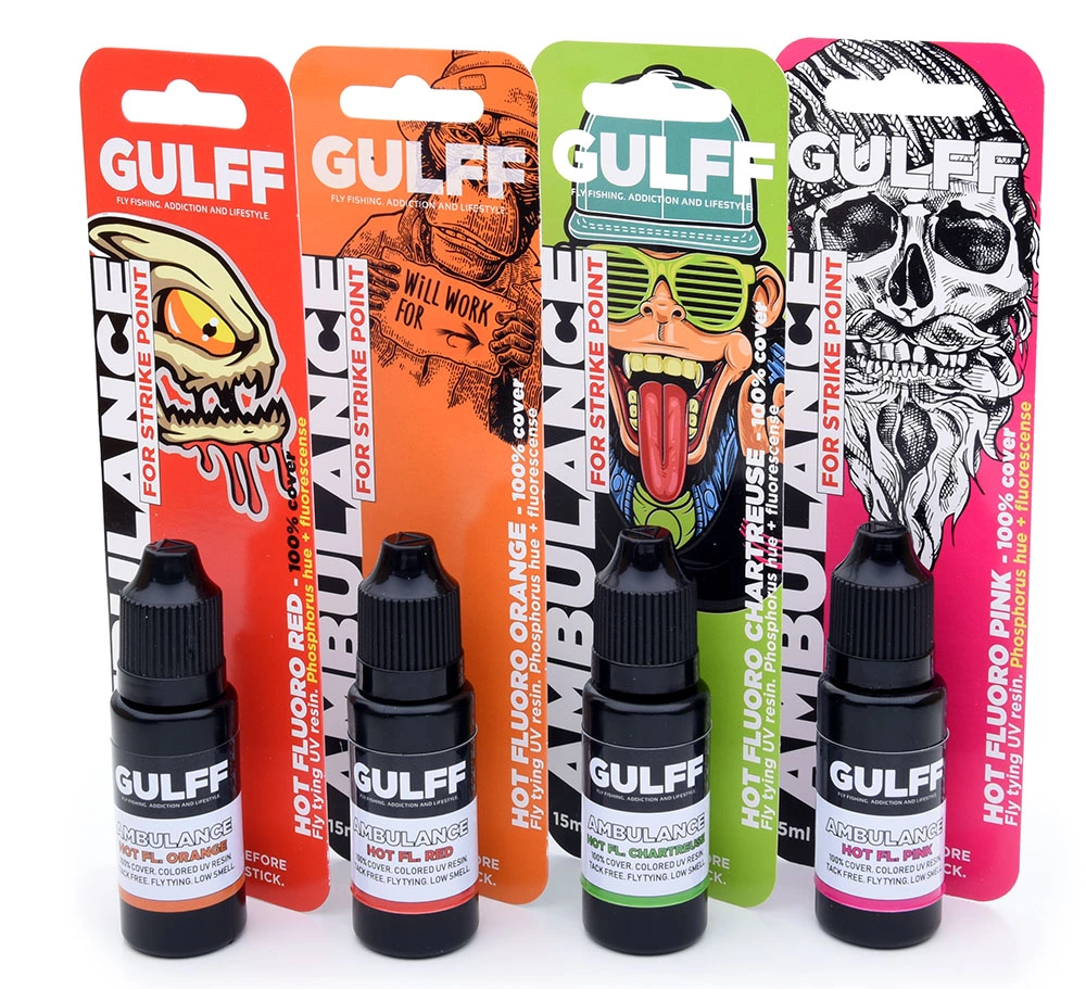 Gulff Ambulance Colours UV Resin - Funky Fly Tying 4 Gulff Ambulance Colours UV Resin - Funky Fly Tying - Image 2