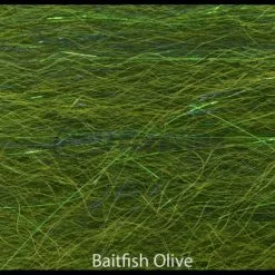 Funky Halo Hair - Funky Fly Tying -Eyes & Dumbbells Sales Store Halo Hair from Funky Baitfish Olive 1
