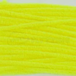 Hareline Fine Chenille - Funky Fly Tying -Eyes & Dumbbells Sales Store Hareline Fine Chenille Fluo yellow