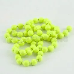 Hareline Fluoro Chain Bead Eyes - Funky Fly Tying -Eyes & Dumbbells Sales Store Hareline Fluoro Chain Bead Eyes Fluo Chartreuse