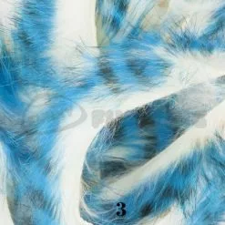 Hareline Tiger Barred Rabbit Zonker Strips - Funky Fly Tying 51 Hareline Tiger Barred Rabbit Zonker Strips - Funky Fly Tying -Eyes & Dumbbells Sales Store Hareline Magnum Cut Tiger Barred Zonkers Blue Black over White 3