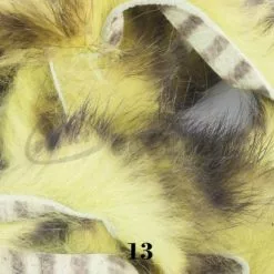 Hareline Magnum Cut Tiger Barred Zonkers - Funky Fly Tying -Eyes & Dumbbells Sales Store Hareline Magnum Cut Tiger Barred Zonkers Olive Black Over Light Olive 1