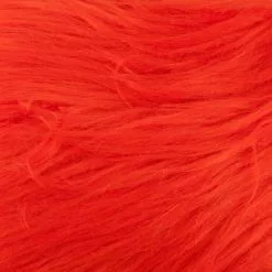 Hareline Pseudo Hair - Funky Fly Tying -Eyes & Dumbbells Sales Store Hareline Pseudo Hair Fiery Hot Red