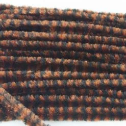 Hareline Variegated Chenille - Funky Fly Tying 31 Hareline Variegated Chenille - Funky Fly Tying -Eyes & Dumbbells Sales Store Hareline Variegated Chenille Brown Black 1