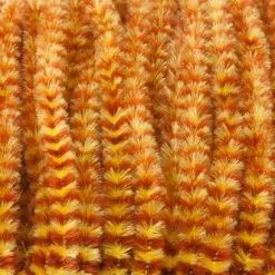 Hareline Variegated Chenille - Funky Fly Tying 35 Hareline Variegated Chenille - Funky Fly Tying -Eyes & Dumbbells Sales Store Hareline Variegated Chenille Brown Yellow 1