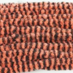 Hareline Variegated Chenille - Funky Fly Tying 32 Hareline Variegated Chenille - Funky Fly Tying -Eyes & Dumbbells Sales Store Hareline Variegated Chenille Fluo Orange Black