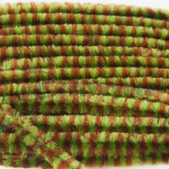 Hareline Variegated Chenille - Funky Fly Tying 43 Hareline Variegated Chenille - Funky Fly Tying -Eyes & Dumbbells Sales Store Hareline Variegated Chenille Olive Brown 1
