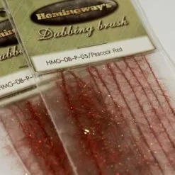 Hemingways Hemingway's Peacock Dubbing Brushes - Funky Fly Tying -Eyes & Dumbbells Sales Store Hemingways Peacock Dubbing Brushes Red 1