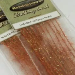 Hemingways Hemingway's Peacock Dubbing Brushes - Funky Fly Tying -Eyes & Dumbbells Sales Store Hemingways Peacock Dubbing Brushes Reddish