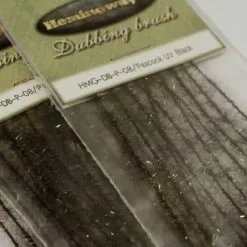 Hemingways Hemingway's Peacock Dubbing Brushes - Funky Fly Tying -Eyes & Dumbbells Sales Store Hemingways Peacock Dubbing Brushes UV Black