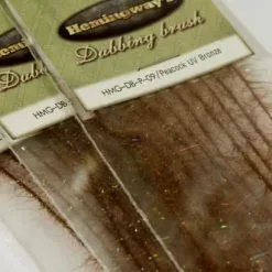 Hemingways Hemingway's Peacock Dubbing Brushes - Funky Fly Tying -Eyes & Dumbbells Sales Store Hemingways Peacock Dubbing Brushes UV Bronze