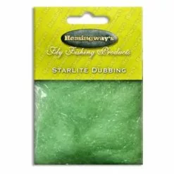Hemingways Hemingway's Star Lite Dubbing - Funky Fly Tying -Eyes & Dumbbells Sales Store Hemingways Star Lite Dubbing Lime Green