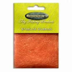 Hemingways Hemingway's Star Lite Dubbing - Funky Fly Tying -Eyes & Dumbbells Sales Store Hemingways Star Lite Dubbing Orange