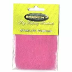Hemingways Hemingway's Star Lite Dubbing - Funky Fly Tying -Eyes & Dumbbells Sales Store Hemingways Star Lite Dubbing Pink 1