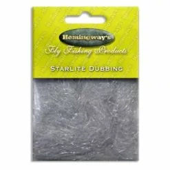 Hemingways Hemingway's Star Lite Dubbing - Funky Fly Tying -Eyes & Dumbbells Sales Store Hemingways Star Lite Dubbing Silver