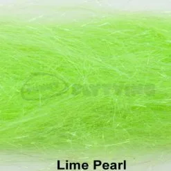 Hends Angel Hair - Funky Fly Tying -Eyes & Dumbbells Sales Store Hends Angel Hair Lime Pearl