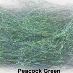 Hends Angel Hair - Funky Fly Tying -Eyes & Dumbbells Sales Store Hends Angel Hair Peacock Green
