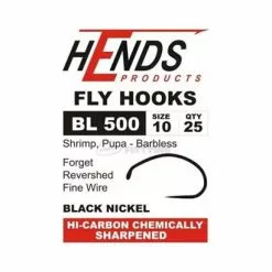Hends BL 500 Barbless Shrimp/Buzzer Hook - Funky Fly Tying
